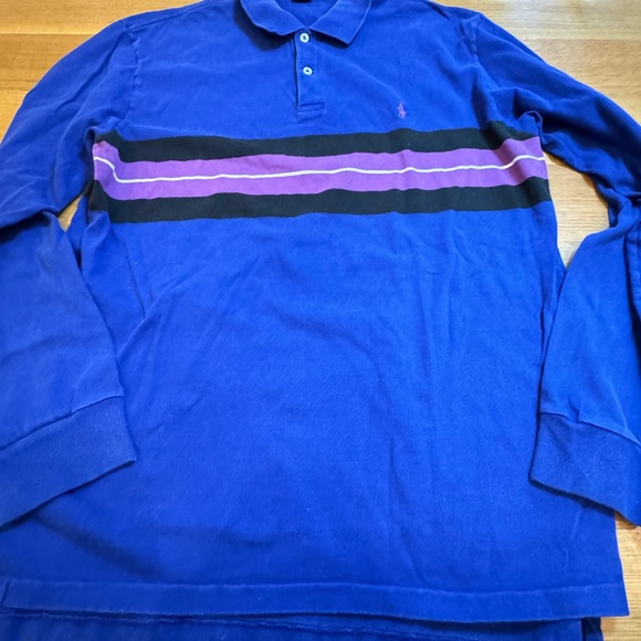 Polo Ralph Lauren Other - Polo by Ralph Lauren Blue Rugby style polo Shirt with Blue/Purple
